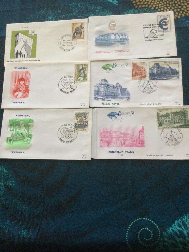 Timbres belges : 44 FDC, Postzegels en Munten, Postzegels | Europa | België, Gestempeld, Frankeerzegel, Postfris, Ophalen of Verzenden