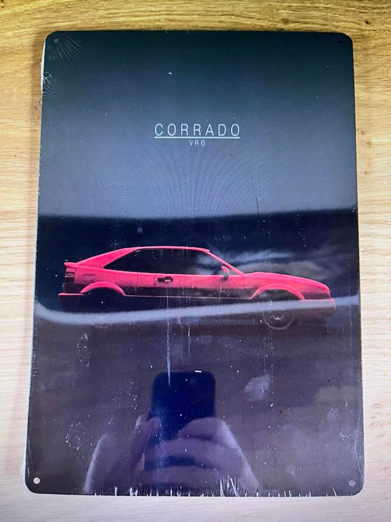 Plaque metallique VW Corrado, Collections, Enlèvement ou Envoi, Comme neuf