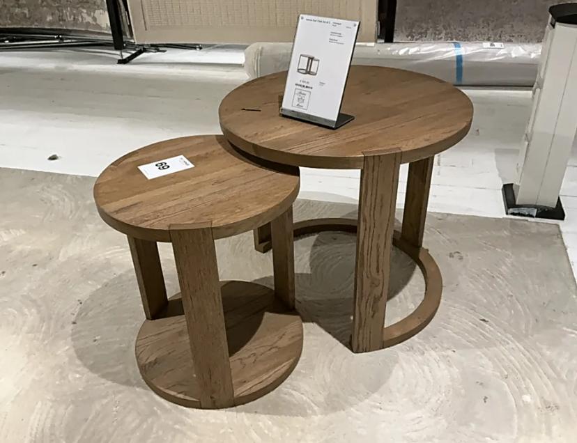 Stijlvolle Rivièra Maison bijzettafels – nieuw, Rond, Nieuw, 55 tot 75 cm, Landelijk