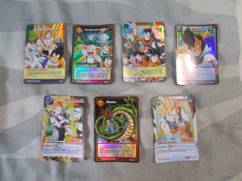 Cartes Dragon Ball z dbz JCC super holographique, Envoi