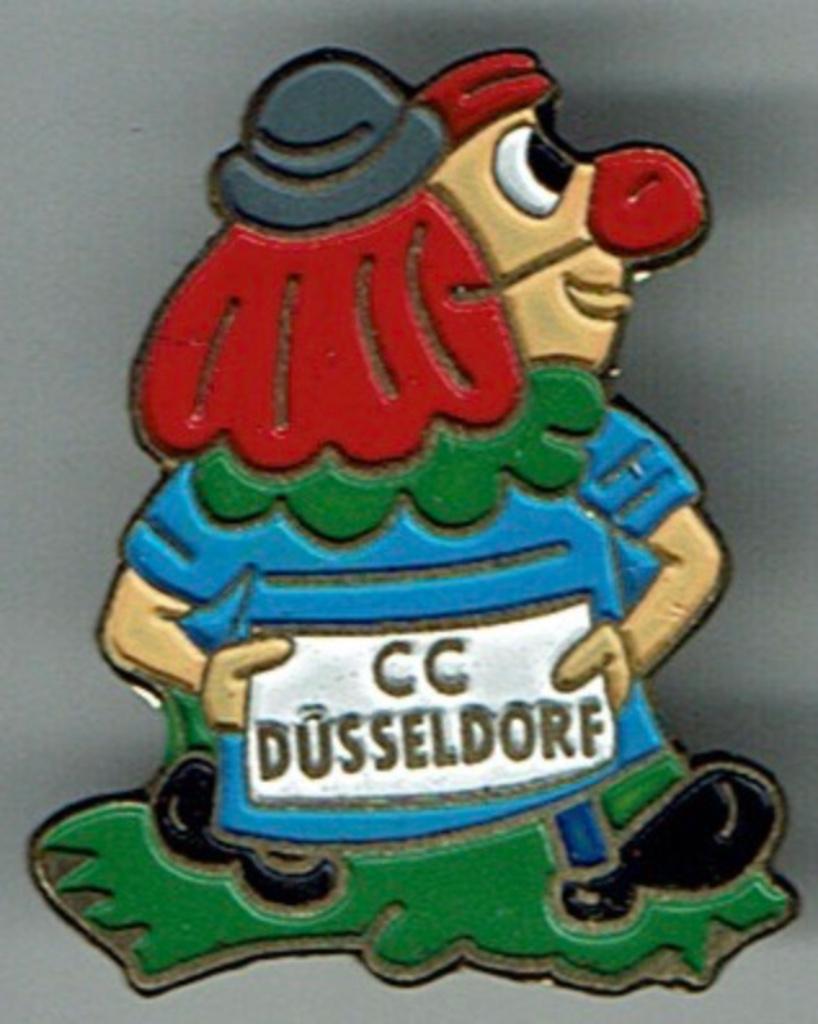 carnaval de Düsseldorf, clown allemand, Envoi, Comme neuf, Autres sujets/thèmes, Insigne ou Pin's