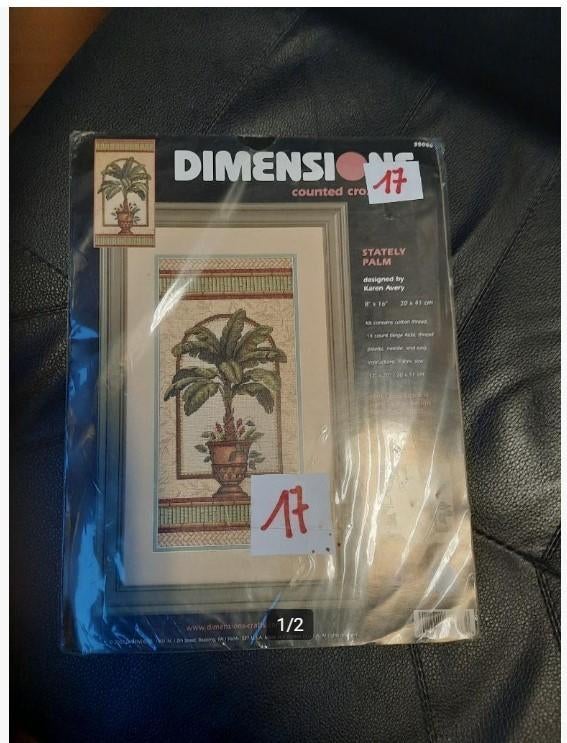 :Dimensions : kit de broderie, paume majestueuse, Envoi, Neuf, Broderies à la main, Set à broder