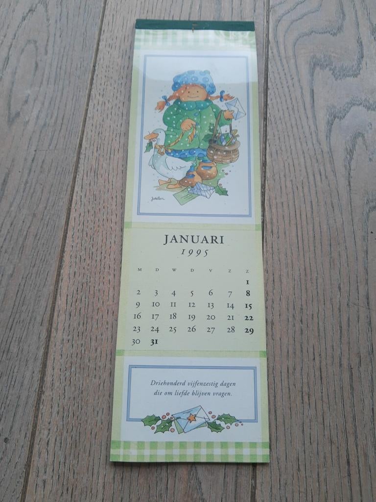 Calendrier : Jaklien Moerman, 1995, Enlèvement ou Envoi, Comme neuf