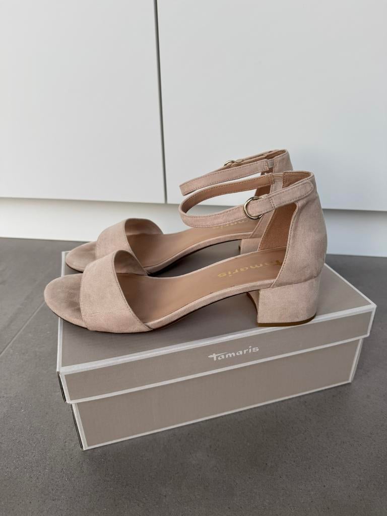 Tamaris sandalen nude/roze 40, Tamaris, Enlèvement ou Envoi, Rose, Porté