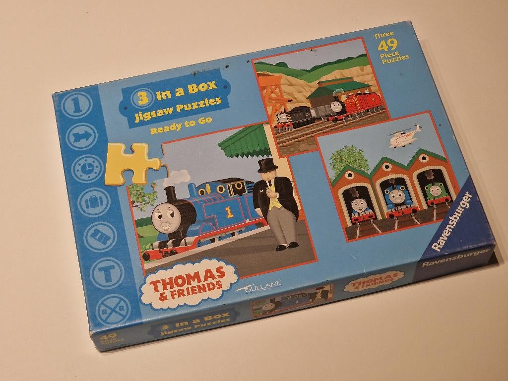 3x Ravensburger THOMAS & FRIENDS Puzzle 49 pièces, Enlèvement, 10 à 50 pièces, Comme neuf