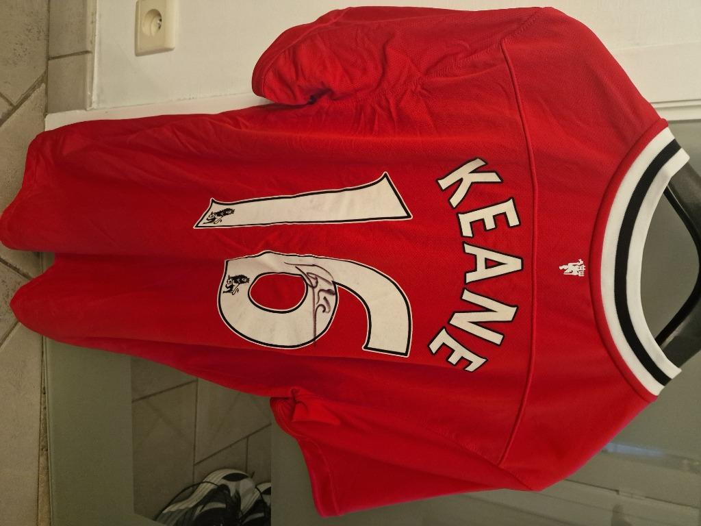 Maillot signé Keane Manchester United, Sports & Fitness, Enlèvement ou Envoi, Neuf, Maillot