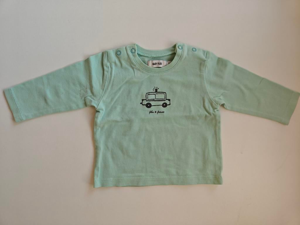 T-shirt lange mouwen maatje 1 maand, Ophalen of Verzenden, Zo goed als nieuw, Jongetje, FILOU & FRIENDS.