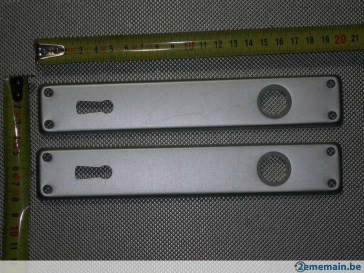 Décor porte 1 paire de plaque en inox (lot4), Enlèvement ou Envoi, Neuf