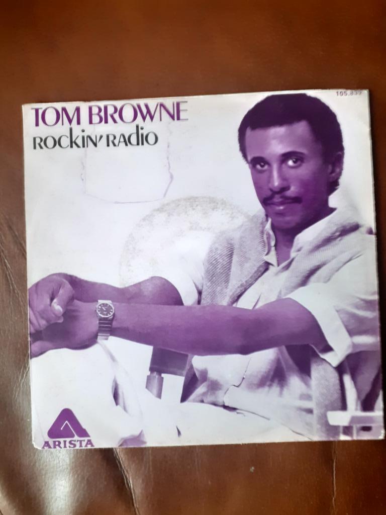 45T Tom Browne : Rockin' radio, Ophalen of Verzenden