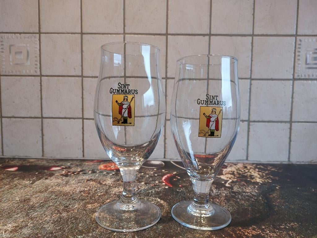 Sint Gummarus bierglas, Ophalen of Verzenden, Zo goed als nieuw, Bierglas