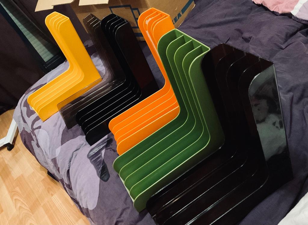 Vintage vinyl Rack - platenhouder, Ophalen of Verzenden, Zo goed als nieuw, Kunststof, Minder dan 25 discs