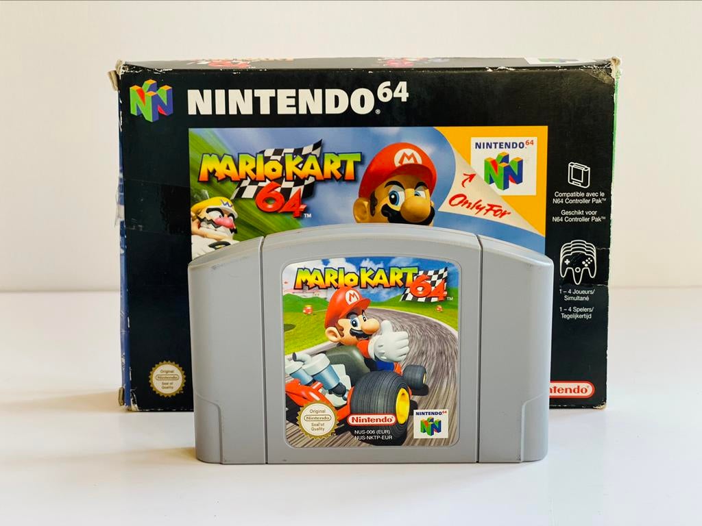 Mario Kart 64 Nintendo 64 incl Handleiding & Doos - Original, Games en Spelcomputers, Ophalen of Verzenden, Gebruikt