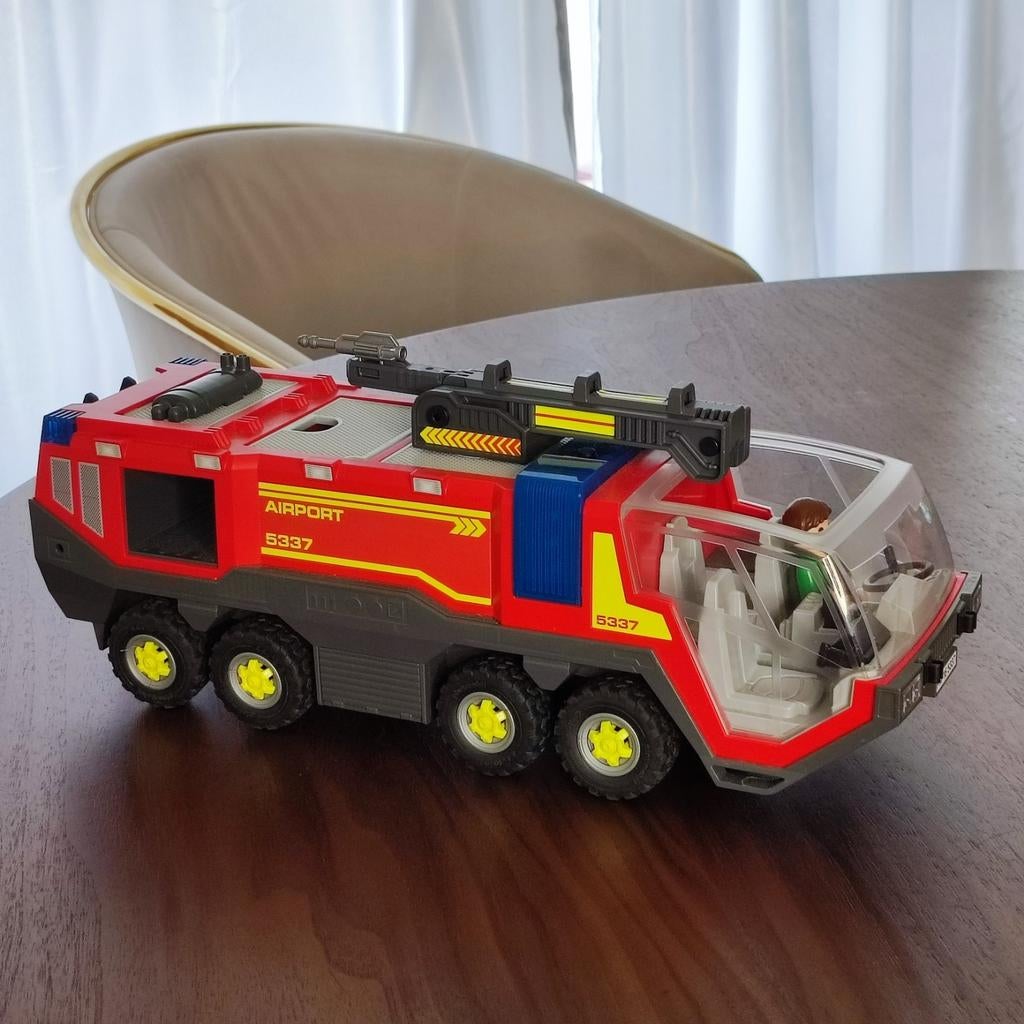 Airport 5337 Miniatuur Playmobil Sound brandweerwagen, Verzenden, Zo goed als nieuw