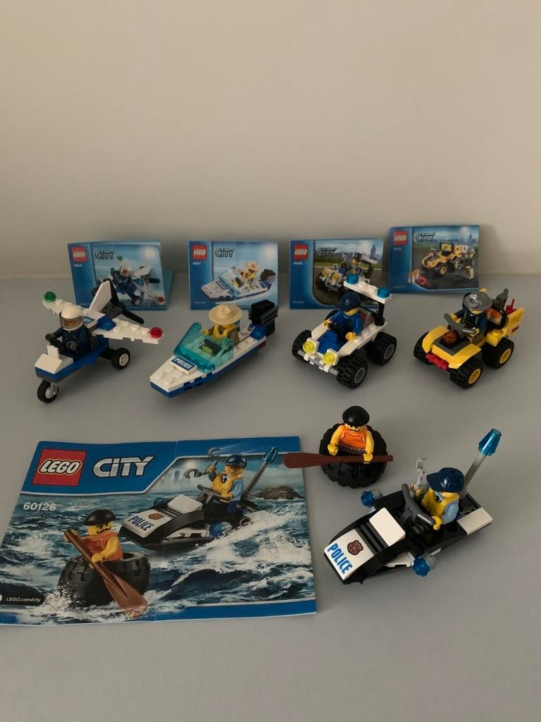 LEGO CITY thema politie 5 sets, Ophalen of Verzenden, Zo goed als nieuw, Lego