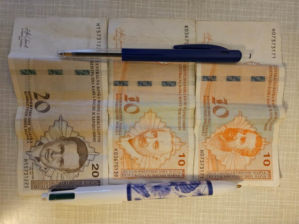 40 marks bosniaques KM/BAM (Bosnie-Herzégovine), Enlèvement ou Envoi, Autres pays, Billets en vrac