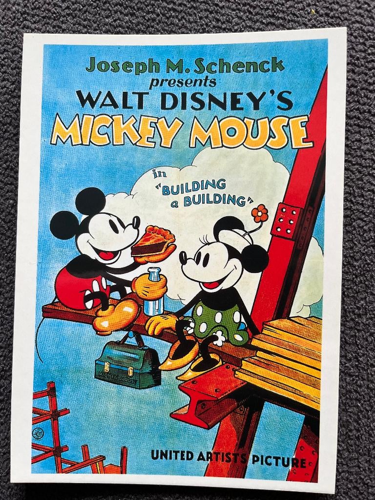 Postkaart Mickey Mouse Building, Verzenden, Mickey Mouse