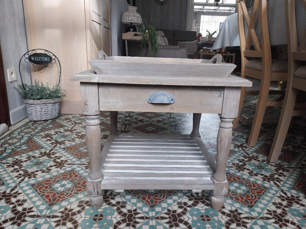 Salontafel, Huis en Inrichting, Tafels | Salontafels, Ophalen, Gebruikt, Vierkant, 50 tot 100 cm