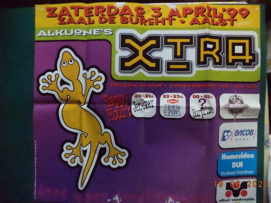 Affiche: Aalst: Kunstgroep ALKUONE's X-TRA. 1999., Ophalen of Verzenden, Zo goed als nieuw