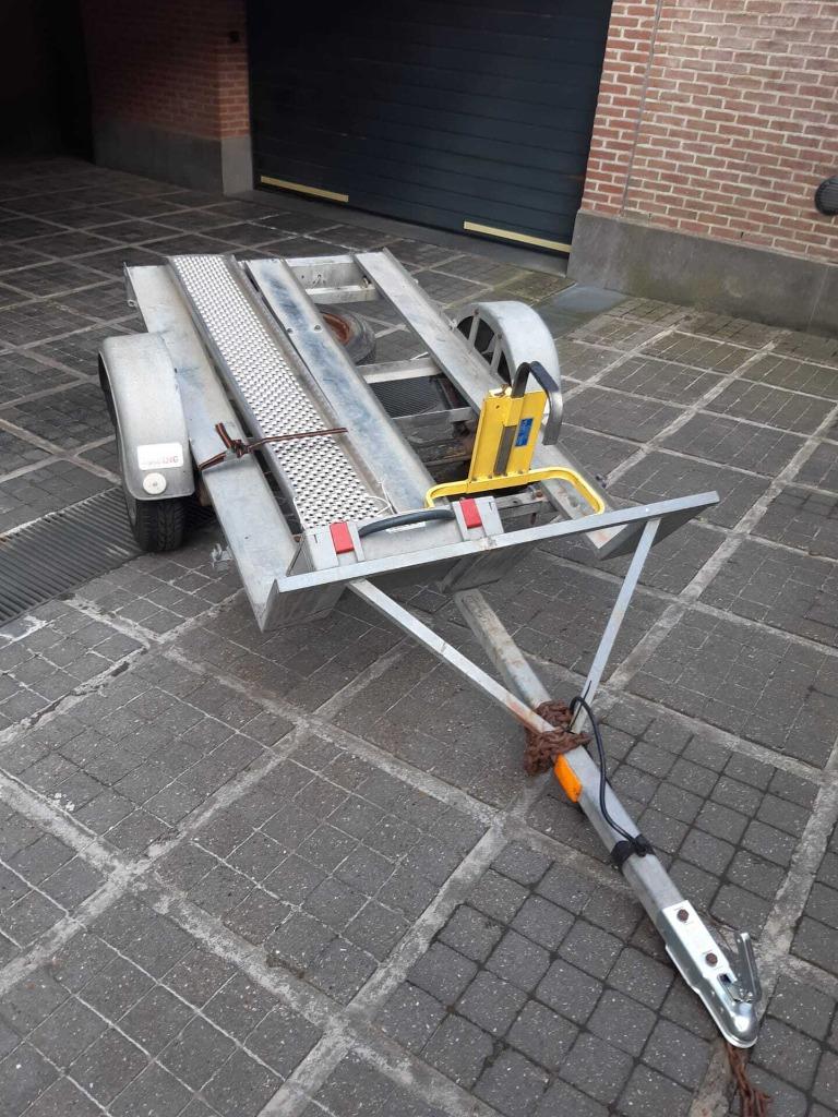 Motor Scooter Remork Aanhangwagen TE HUUR, Auto diversen, Aanhangers en Bagagewagens, Ophalen
