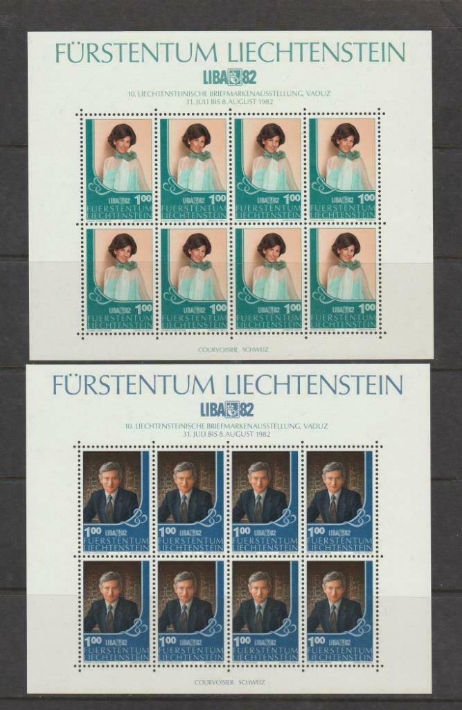 Liechtenstein 1982 "LIBRA '82" vellen van 10 **, Verzenden, Overige landen, Postfris