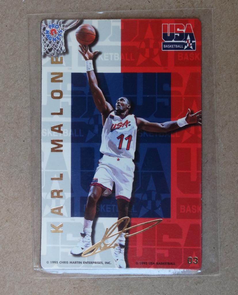 USA Basketball Pro Aimants Karl Malone #03 1994, Enlèvement ou Envoi, Comme neuf, Autres types