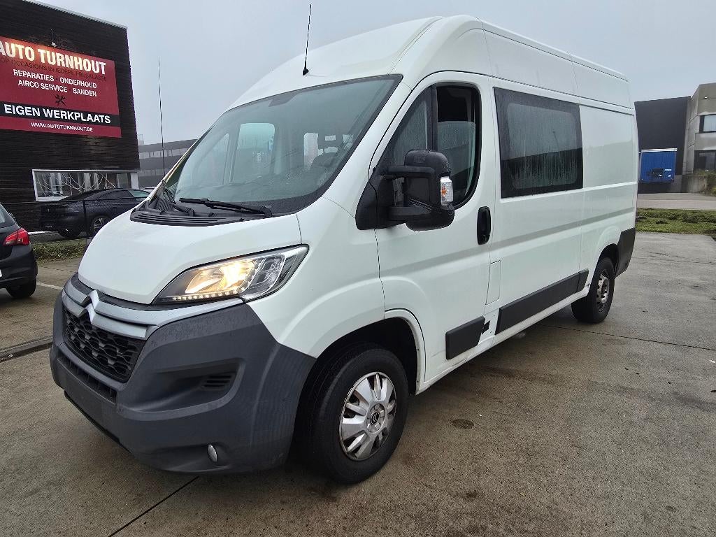 Citroen Jumper 2.0 Blue HDI L2H2 Dubbel Cabine 7 Pers Export, Auto's, 1998 cc, Jumper, 120 kW, Bedrijf