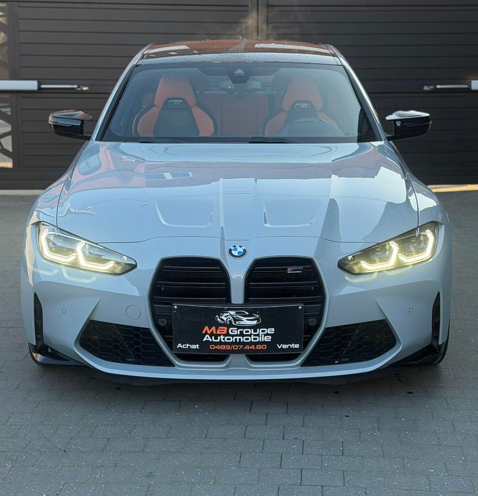 BMW M3 Compétition / Harman Kardon / Carbone / tête haute, Cuir, Argent ou Gris, Achat, 375 kW