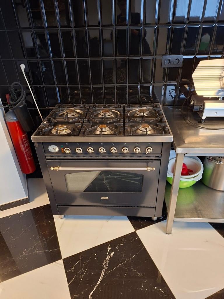 Gaziniere Boretti 6 becs, Elektronische apparatuur, Fornuizen, Gas, Ophalen