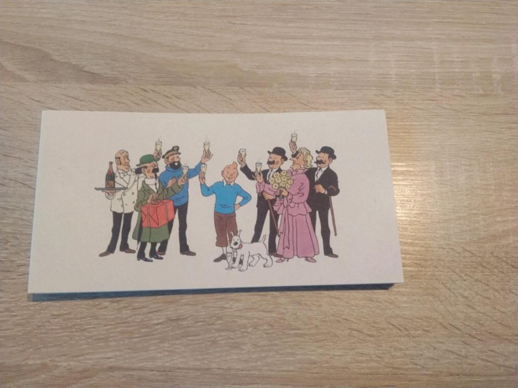 Tintin Kuifje Hergé uitnodigingskaarten, set van 10, Verzamelen, Ophalen of Verzenden, Kuifje, Nieuw, Plaatje, Poster of Sticker