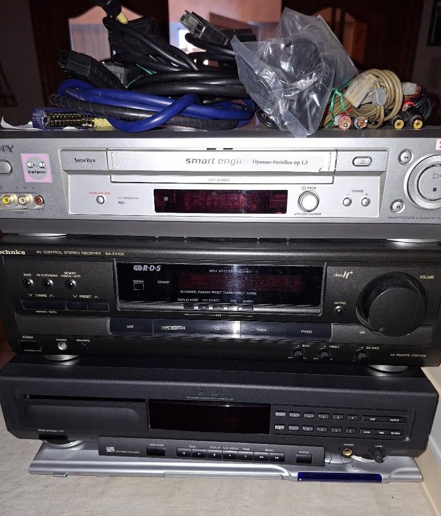 Complete Hi-Fi&Video Set: Technics,Sony & Philips (incl. AB), Ophalen, Gebruikt, Tuner of Radio, Philips
