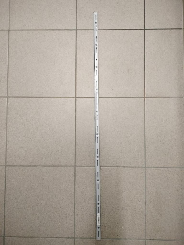 Duraline railset 100cm grijs voor F-plankdrager, Ophalen, Zo goed als nieuw