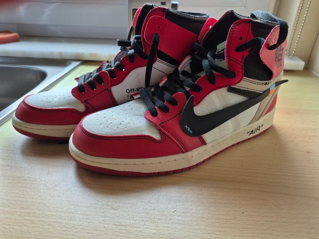 Jordan 1 retro high off white chicago maat 44, Kleding | Heren, Overige kleuren, Nieuw, Ophalen of Verzenden, Sneakers