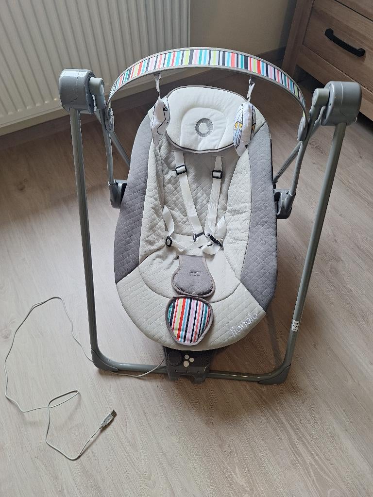 Babyschommel, Kinderen en Baby's, Wipstoeltjes, Schommelstoel, Verstelbaar, Zo goed als nieuw, Ophalen