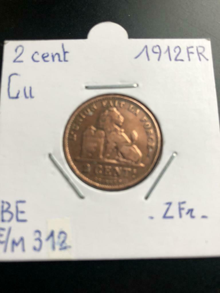 België 2 centimes 1919 Frans, Overig, Losse munt