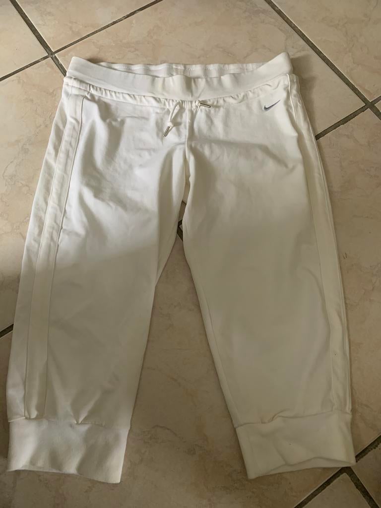 3/4 sport broek Atletiek Nike M wit bijna Nieuw, Enlèvement ou Envoi