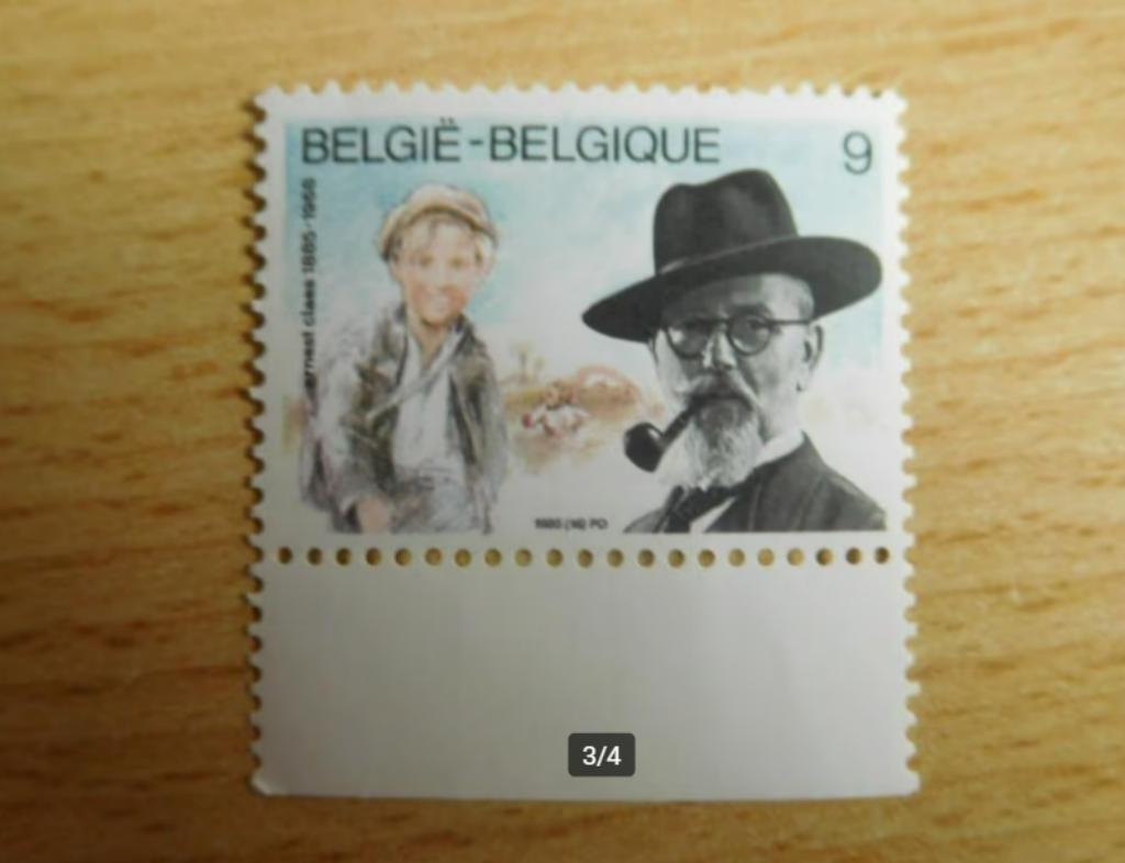 Timbre belge : Ernest Claes, Enlèvement ou Envoi, Non oblitéré