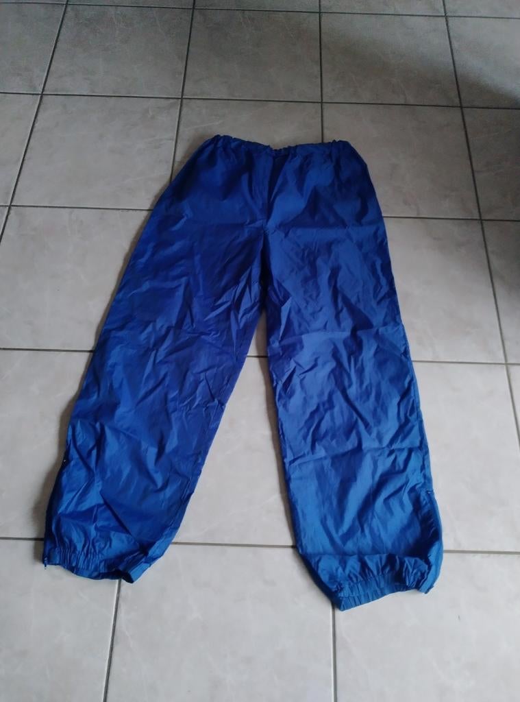 Blauwe nylonbroek maat XL, Ophalen, Blauw, Maat 56/58 (XL), Zo goed als nieuw