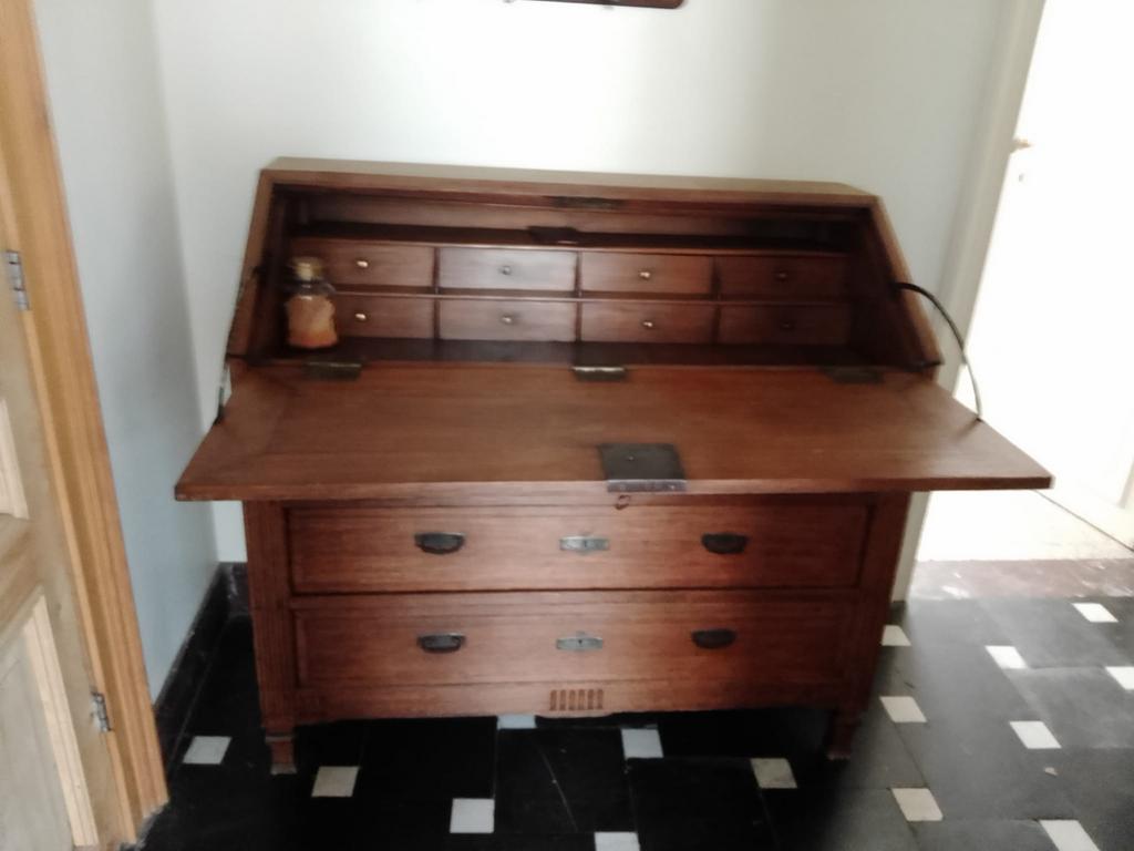 Massief eiken secretaire, Huis en Inrichting, Ophalen, Zo goed als nieuw