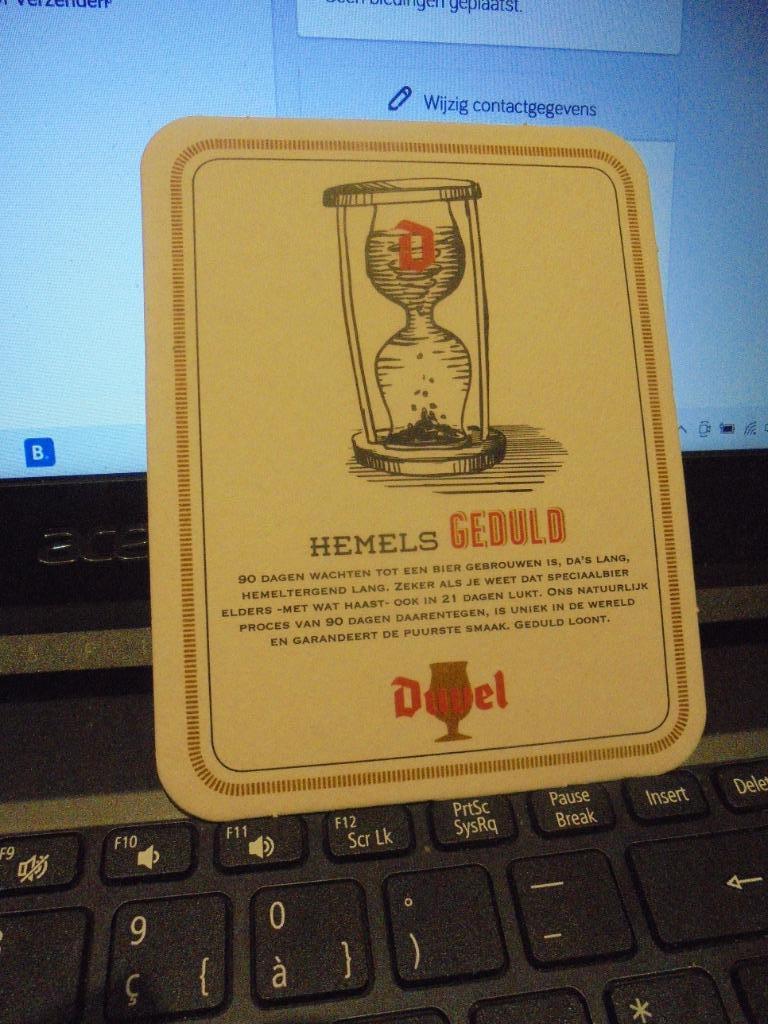 Duvel, Ophalen of Verzenden, Zo goed als nieuw, Viltje(s), Duvel