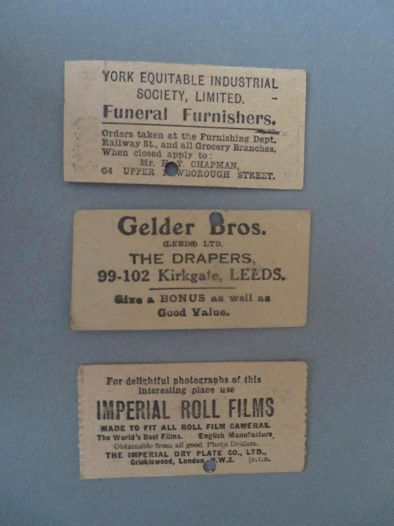 3 oude tickets trein tram bus G.B. London York Yorkshire, Verzamelen, Spoorwegen en Tram, Ophalen of Verzenden, Zo goed als nieuw