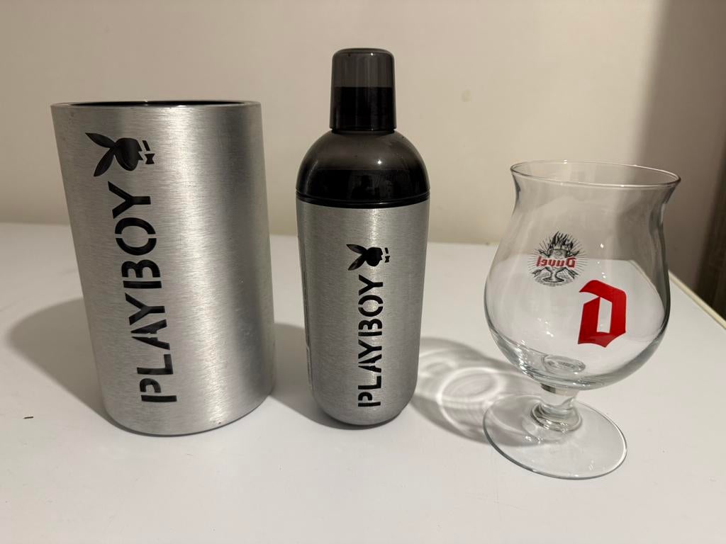 Playboy Smirnoff Cointreau Politan ijsemmer shaker vaas, Ophalen, Zo goed als nieuw