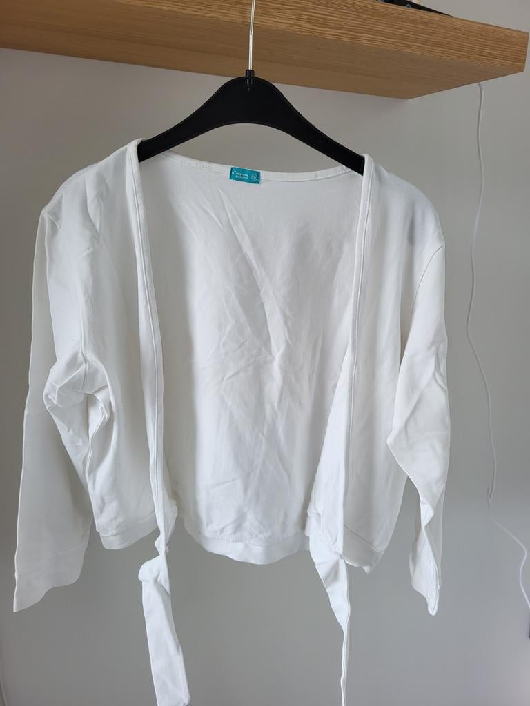 Wit overslagvestje XXL punto, Kleding | Dames, Wit, Maat 46/48 (XL) of groter, Ophalen of Verzenden, Zo goed als nieuw