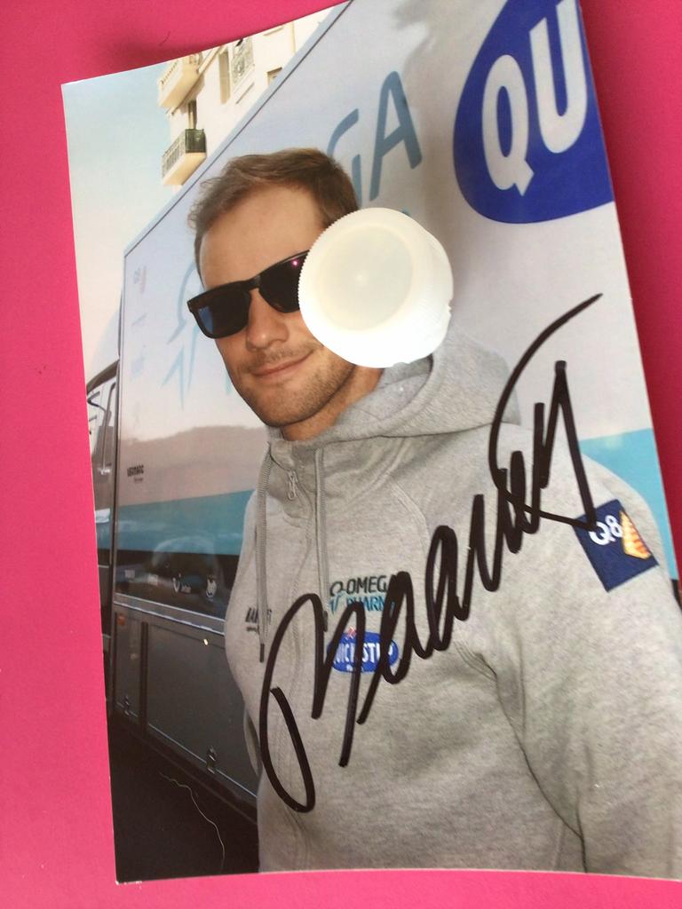Wielerfoto 2012  team quick step tom boonen signe, Ophalen of Verzenden
