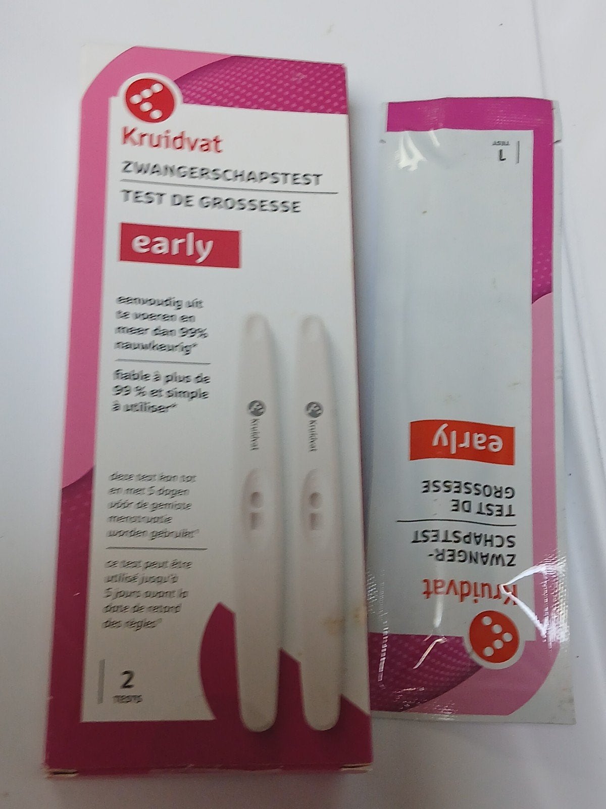 3 tests de grossesse de la marque Kruidvat, Enlèvement, Neuf, Autres types
