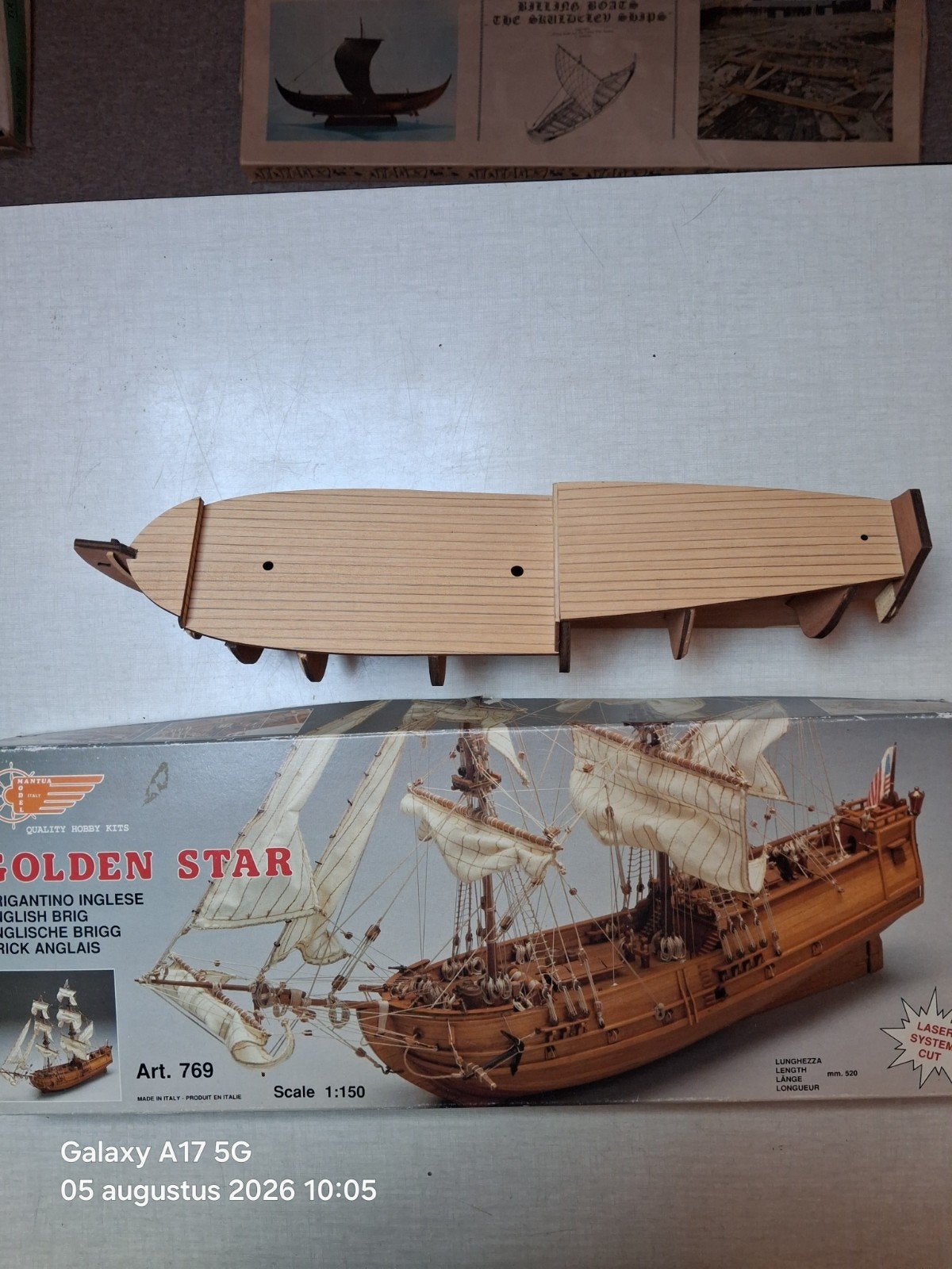 modelboot  golden star mantua, Hobby en Vrije tijd, Ophalen, Gebruikt, 1:50 tot 1:200