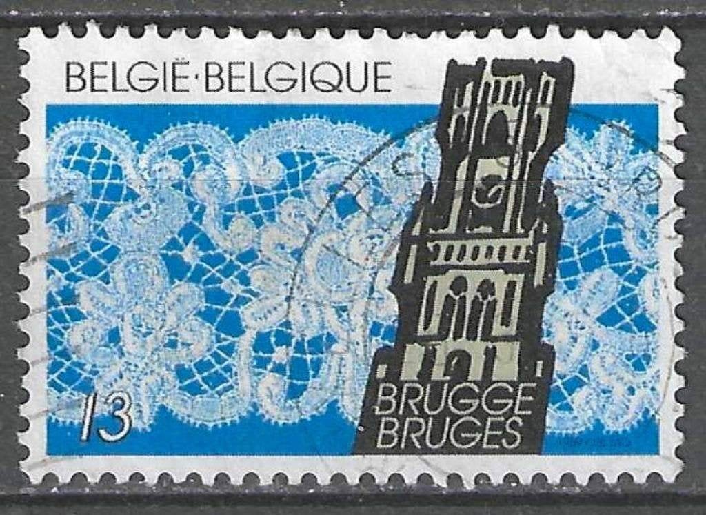 Belgie 1989 - Yvert/OBP 2316 - Belgisch Kantwerk (ST), Verzenden, Gestempeld, Gestempeld