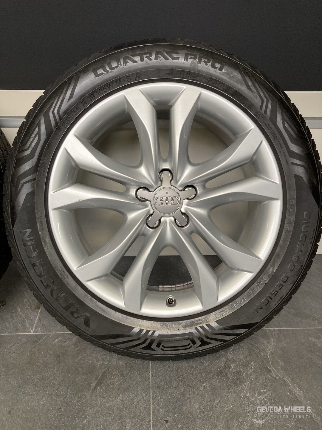 19” originele Audi Q5 / SQ5 velgen + allseason banden 5x112, Pneus et Jantes, 4 Saisons, Véhicule de tourisme, -