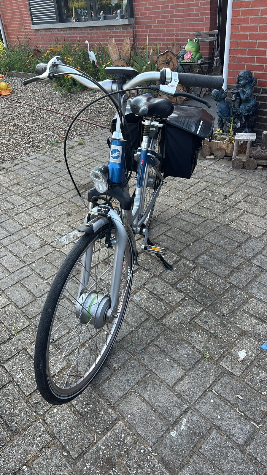 Giant elektrische fiets met 2 batterijen, Fietsen en Brommers, Elektrische fietsen, Ophalen, Zo goed als nieuw, Giant