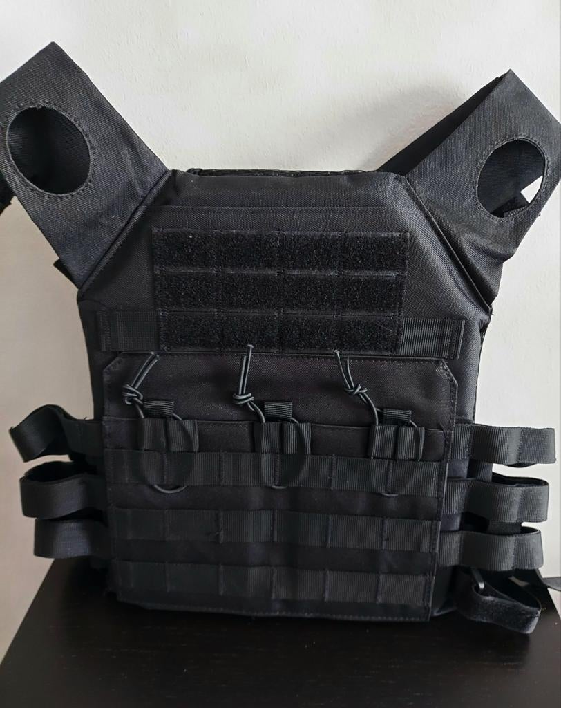 Tactisch vest zwart maat S., Ophalen