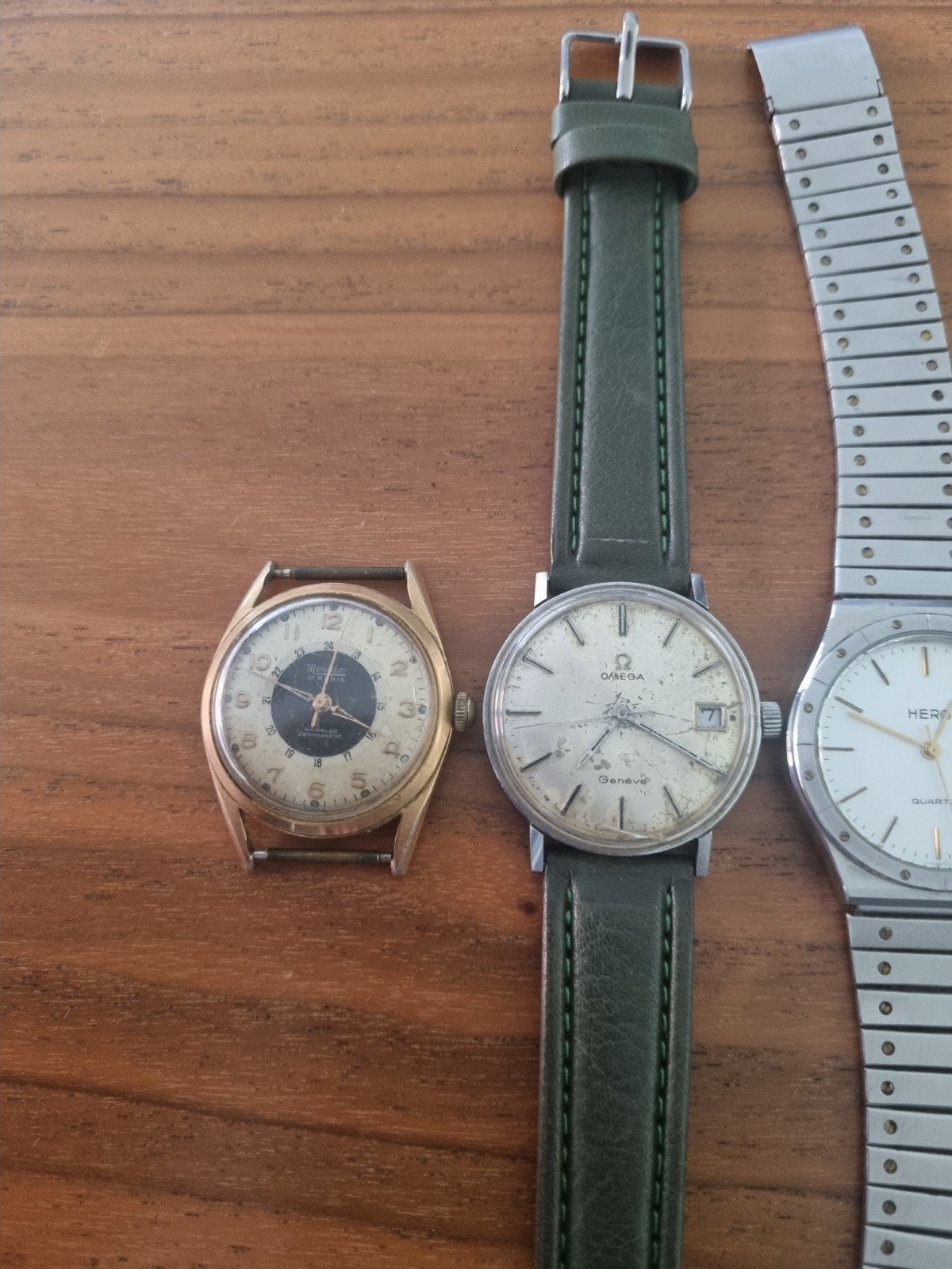 lot montres anciennes, Bijoux, Sacs & Beauté, Enlèvement ou Envoi, Utilisé, Montre-bracelet, Omega